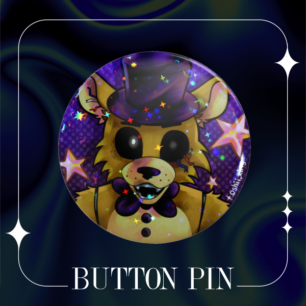 Golden Freddy - Button Pin