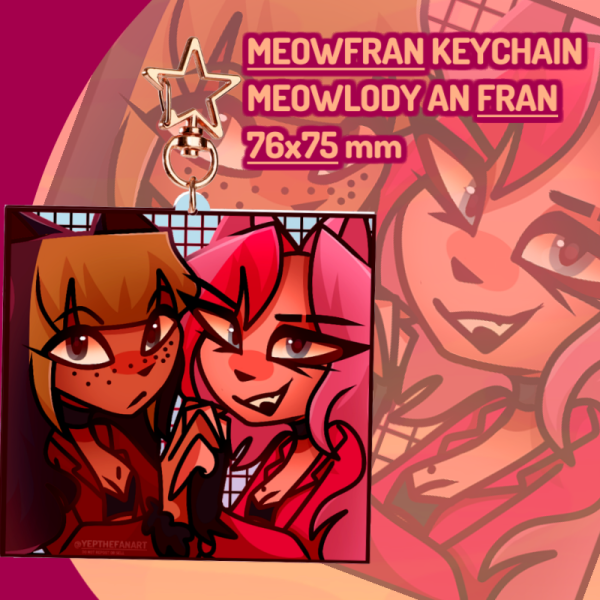 MEOWFRAN KEYCHAIN | Meowlody and Francesca