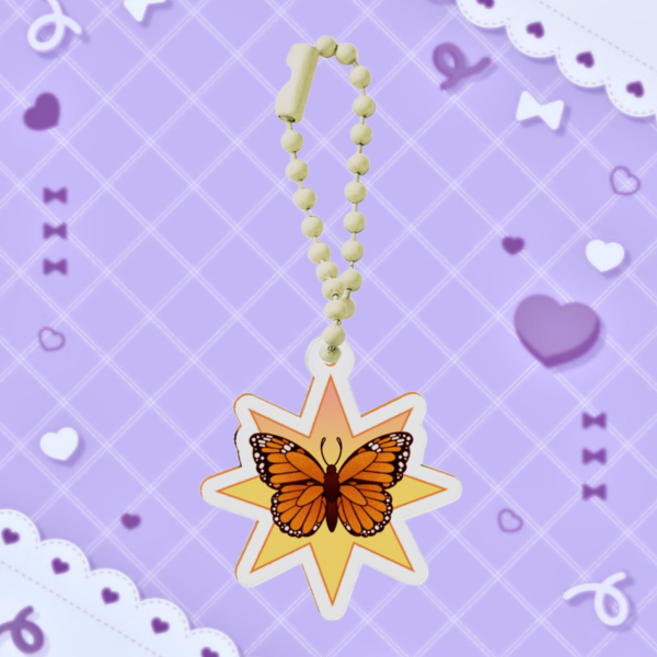 Monarch butterfly: Mini charm