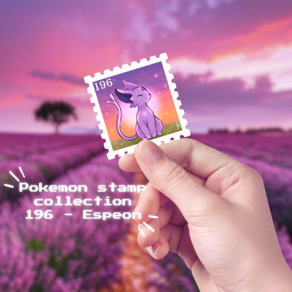 [197] Espeon - Pokemon Stamp Collection Sticker