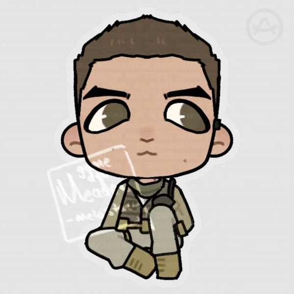Piers Nivans Resident Evil 6 - Chibi Sticker