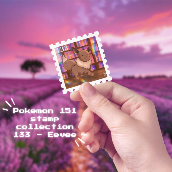 [134] Eevee - Pokemon Stamp Collection Sticker