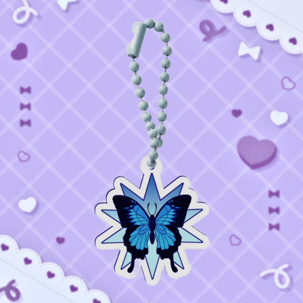 Blue butterfly: Mini charm