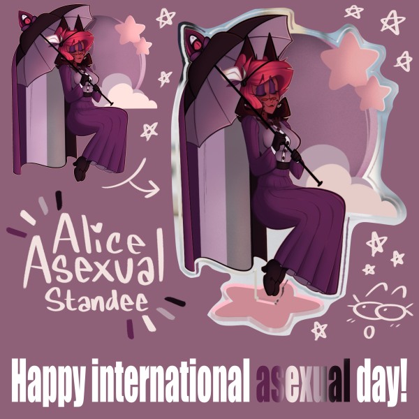 Fem Alastor Asexual Acrylic Standee