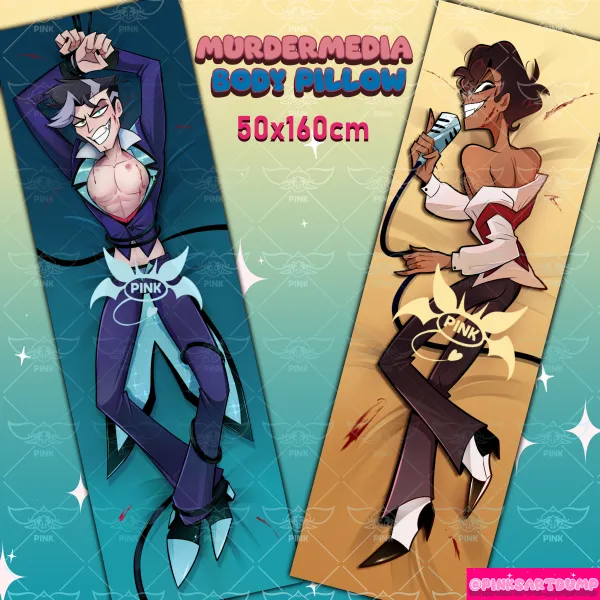 Radiostatic Murdermedia Body Pillow Cover