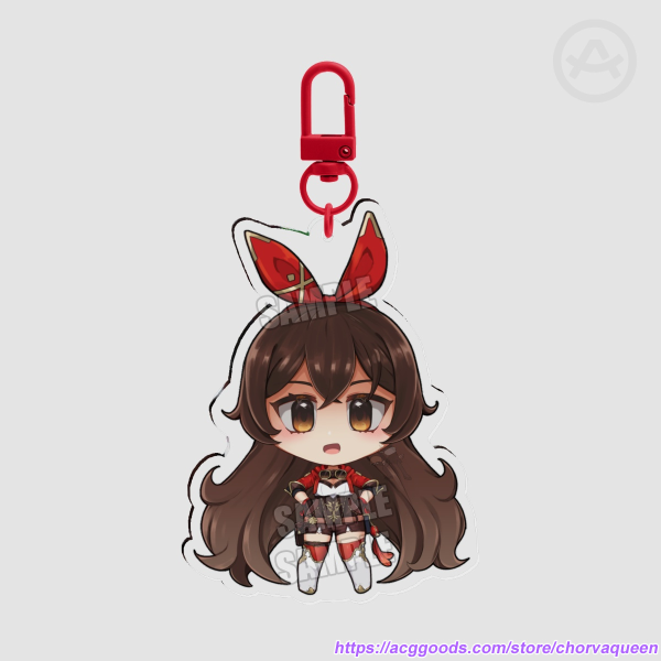 Amber Acrylic Keychains