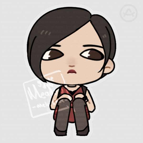 Ada Wong Resident Evil 2 Remake - Chibi Sticker