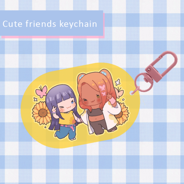 Cute friends A keychain