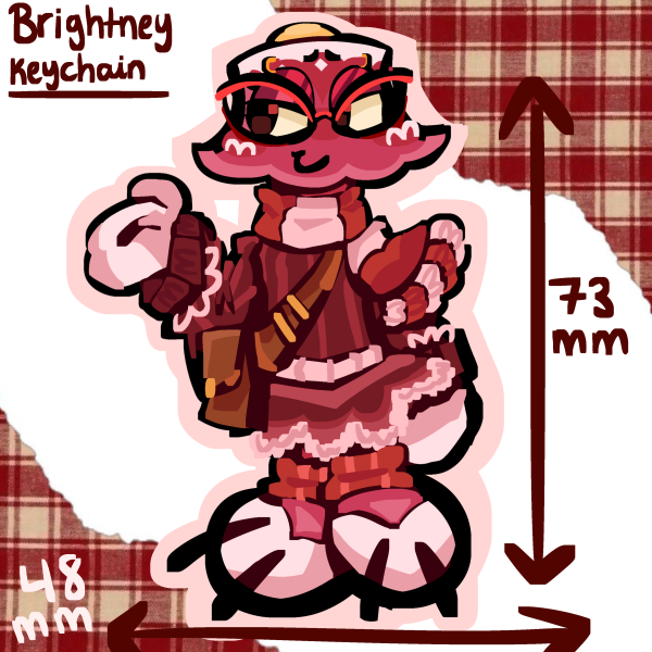 Brightney Acrylic Keychain Dandys World