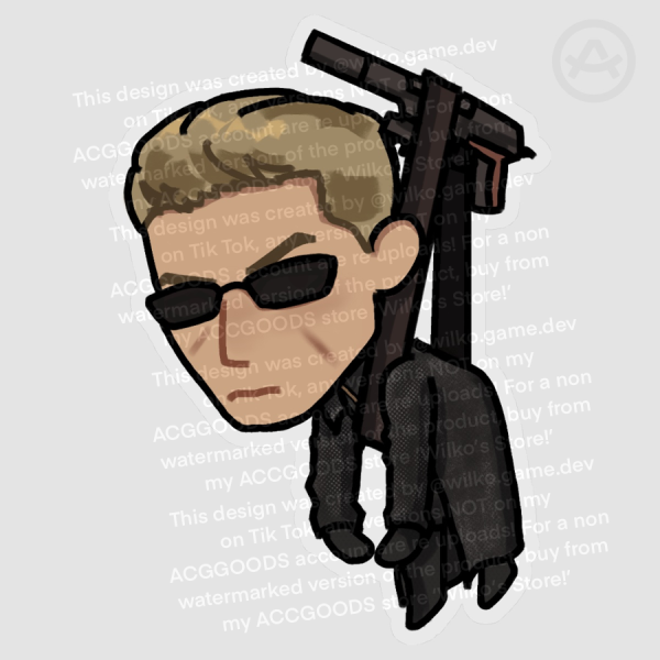 Albert Wesker Resident Evil 5 chibi Stickers
