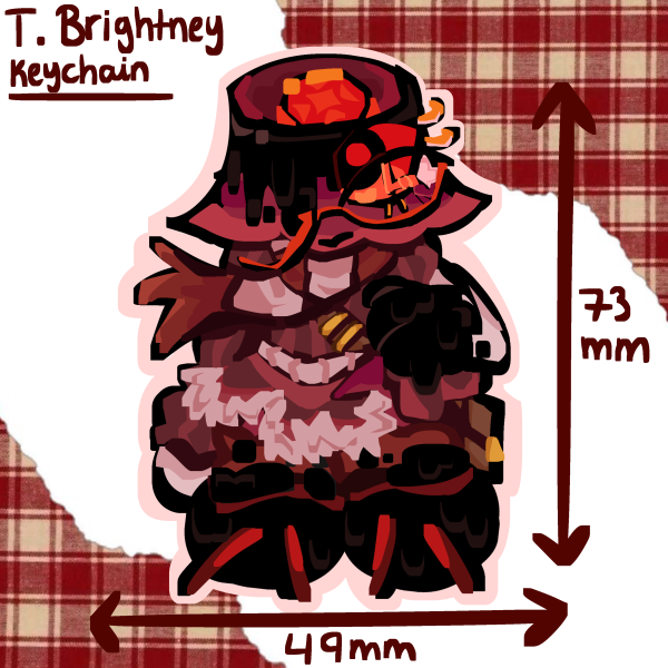 Twisted Brightney Acrylic Keychain Dandys World