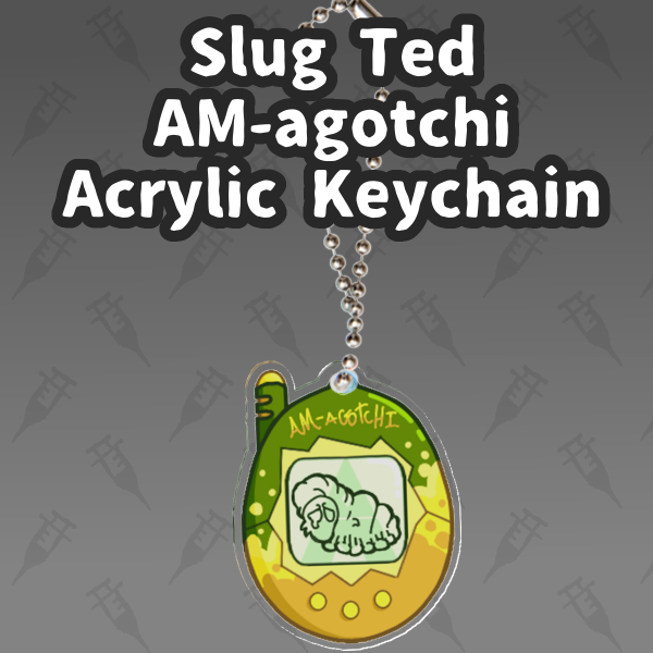 Slug Ted AM-agotchi Acrylic Keychain