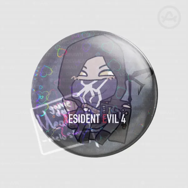 Merchant Resident Evil 4 Remake - Chibi Badge (Holo Heart)