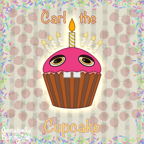 Mr. Cupcake (Carl) Sticker (FNAF)
