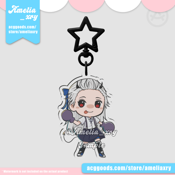 Young Noi Chibi Clear Acrylic Keychain