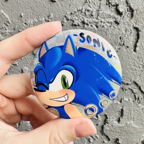 Sonic Button Badge