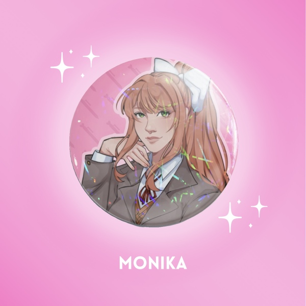 MONIKA DDLC PIN BADGE