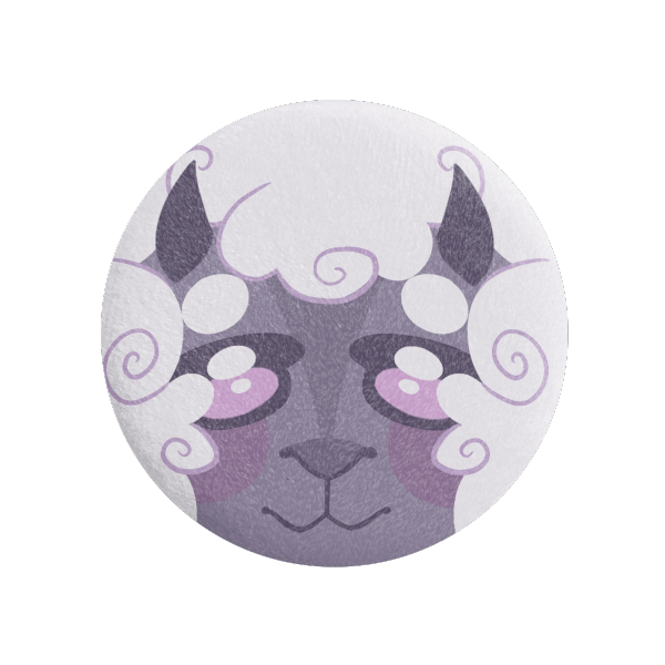 Cute Sheep Plush Badge