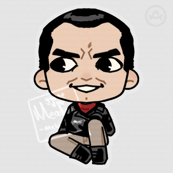 Negan The Walking Dead (Comics) - Chibi Sticker