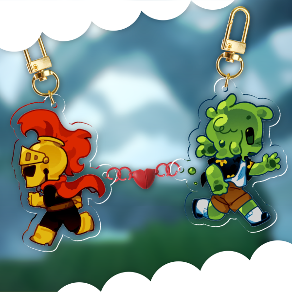 Slimeknight - SFAWTDE heart magnet Keychains