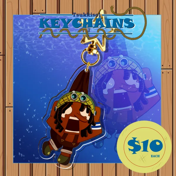 One Piece Usopp Clear Acrylic Keychains