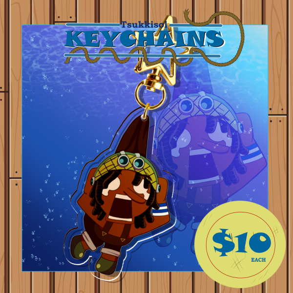 One Piece Usopp Clear Acrylic Keychains