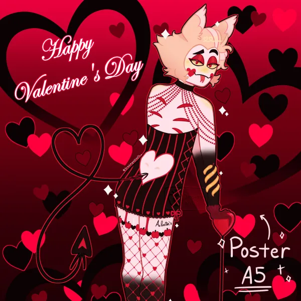 Valentines Doe Lucifer || Poster A5