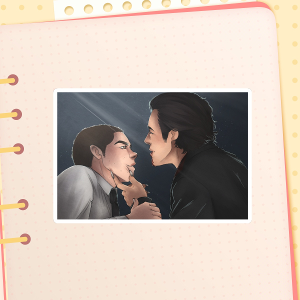 Lacross Field Stiles & Peter || Glossy Die Cut Sticker