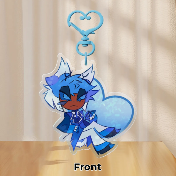 2p Alastor Heart Keychain