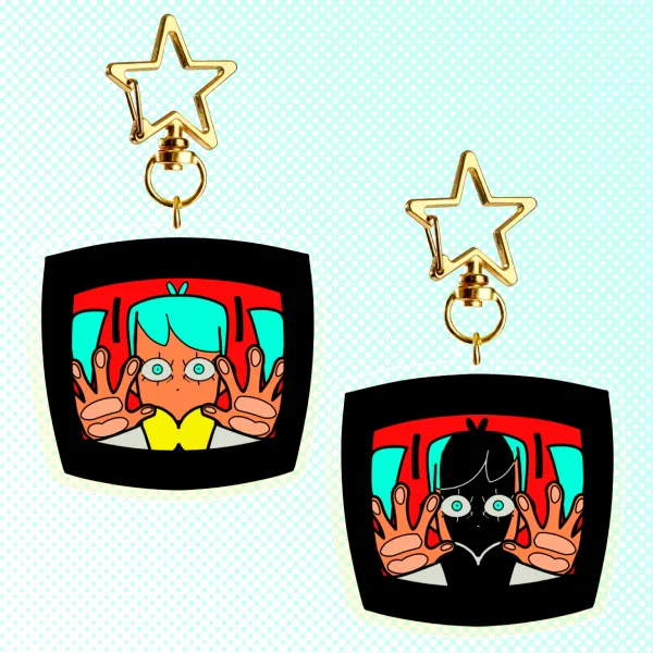 [Flavor Foley] Trapped Static ~ Acrylic Keychain