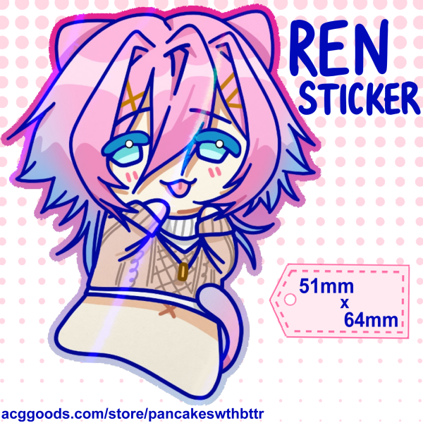 14 Days With You Ren Beanbag Sticker | UNOFFICIAL