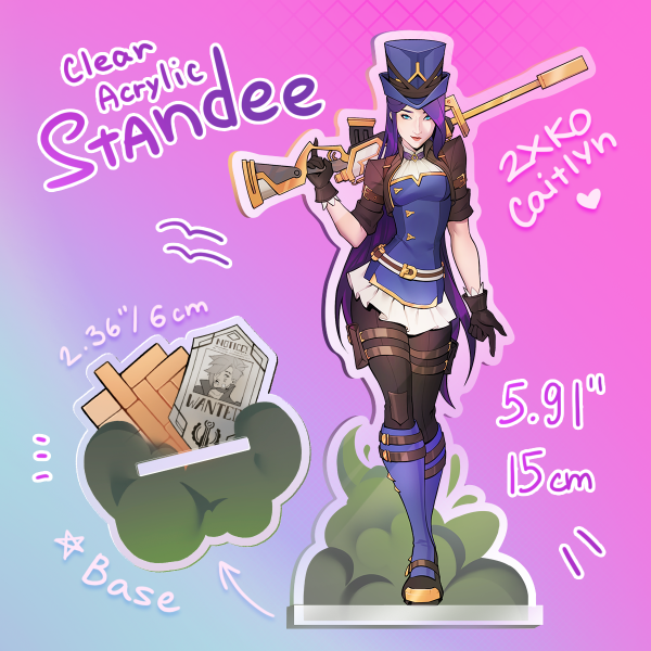Caitlyn 2XKO Acrylic Standee