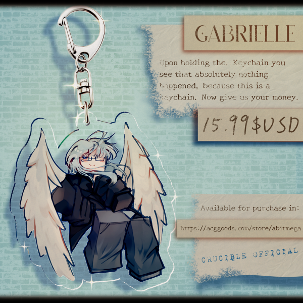 Gabrielle | Crucible | Clear Acrylic Keychain