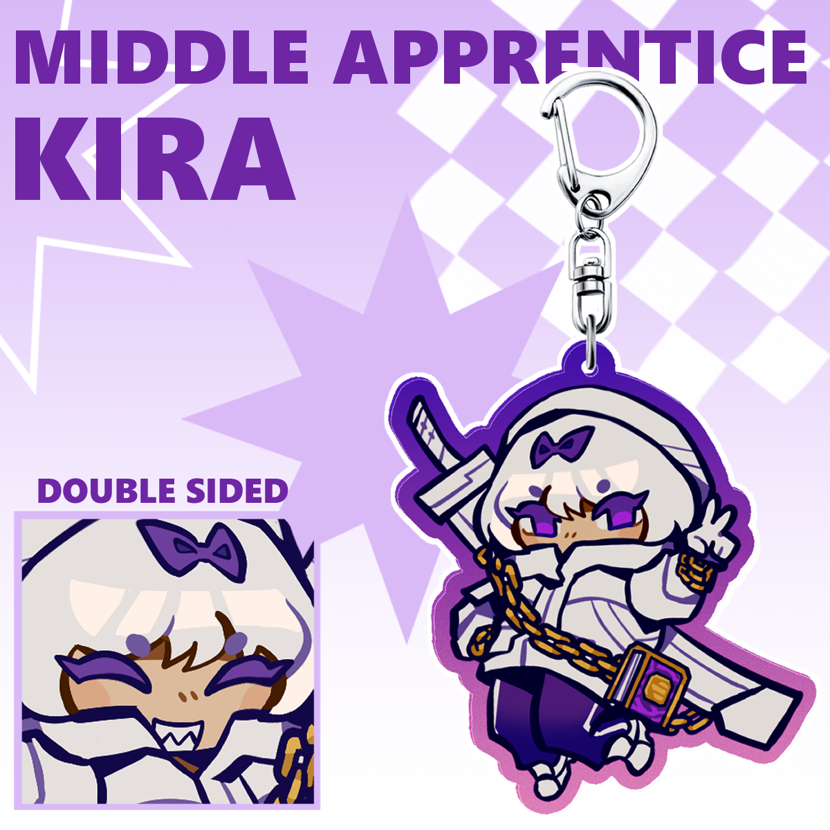 Limbus Company - Middle Apprentice Kira Acrylic Keychain