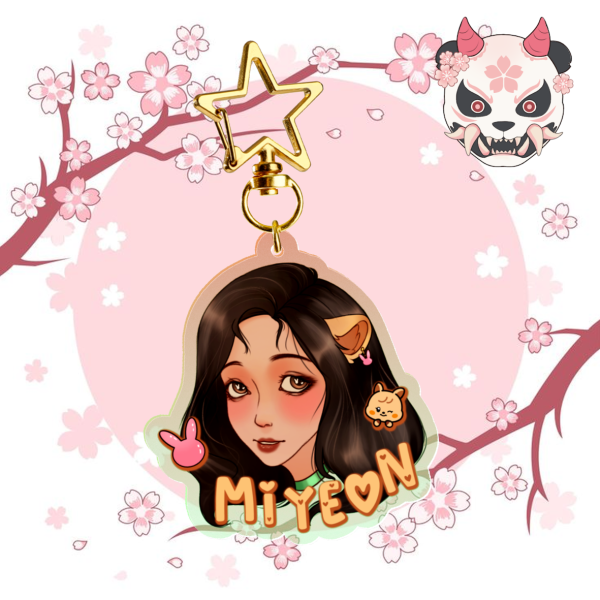 🌸 MIYEON I-dle Keychain