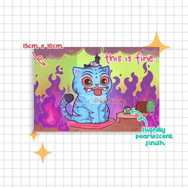 KPop Demon Hunters: Derpy & Sussy | This is Fine Postcard Print