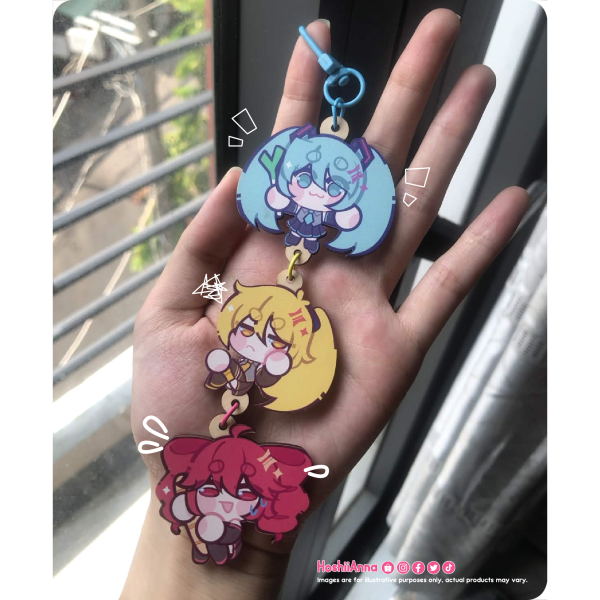 Triple Baka - Acrylic Keychain