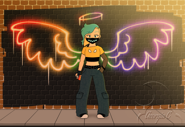 Wing graffiti