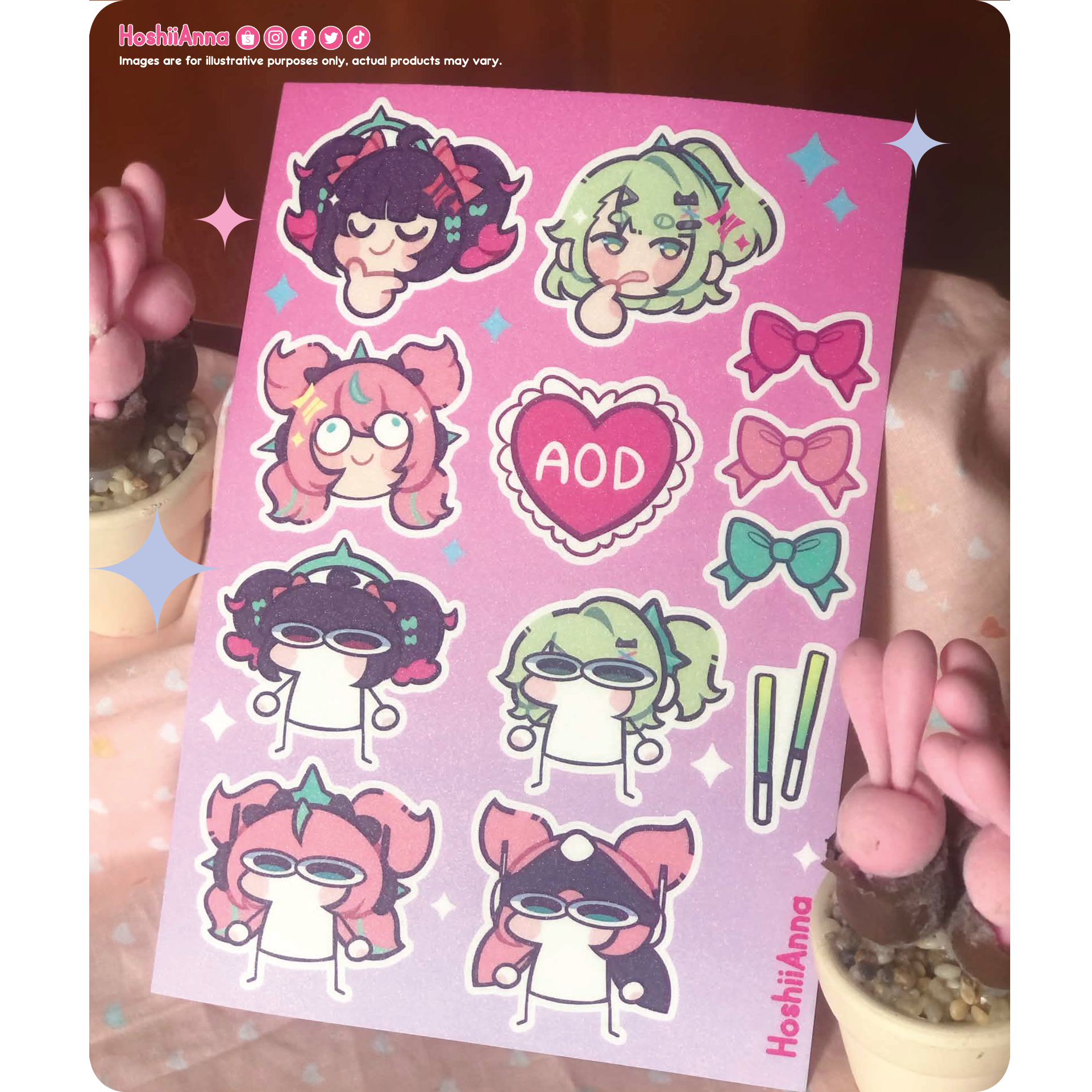 Angels Of Delusion - Sticker Sheet A5