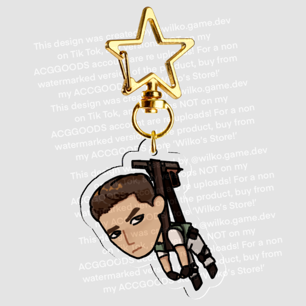 Chris Redfield Resident Evil 1 Chibi Keyring (small)