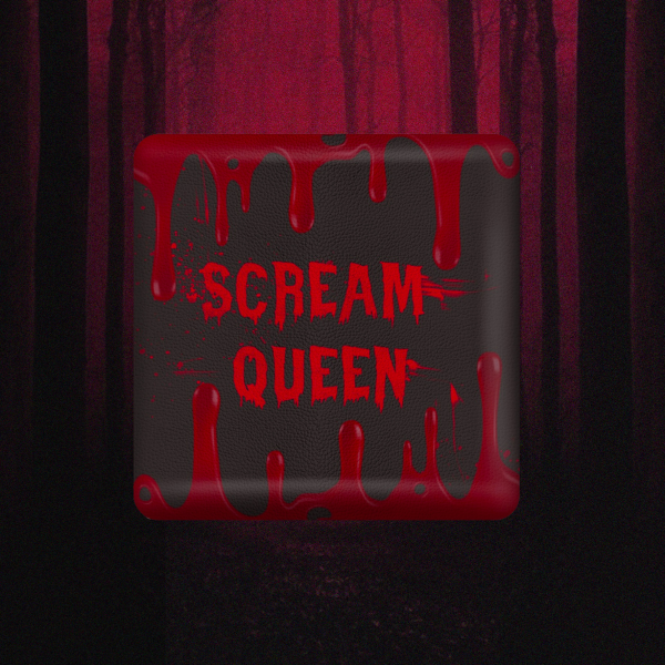 Scream Queen Rectangular PU Badges - 2.28"(58mm)