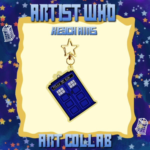 Tardis Keychain