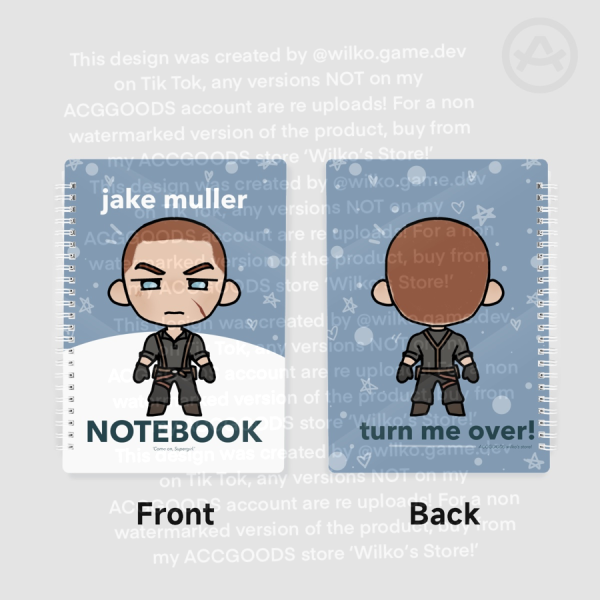 Jake Muller Resident Evil 6 ‘Chibi-er Chibi’ A5 PVC Double-side Spiral Notebook