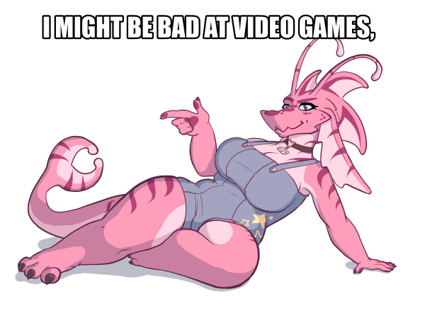 Edie "I might be bad at video games" meme poster