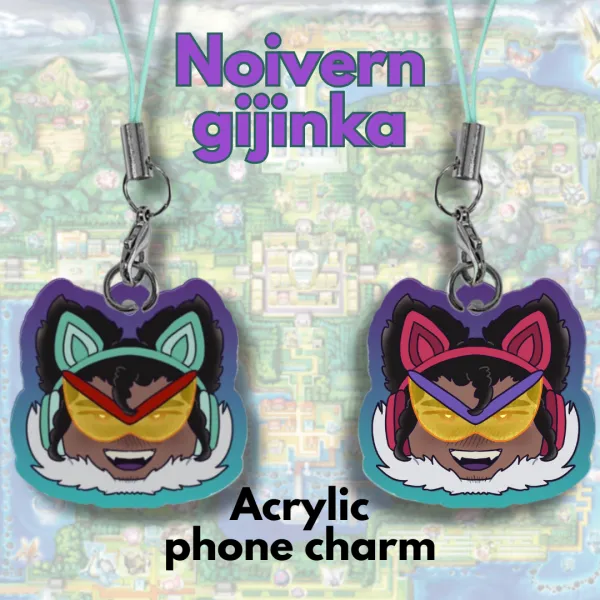 Noivern gijinka phone charm