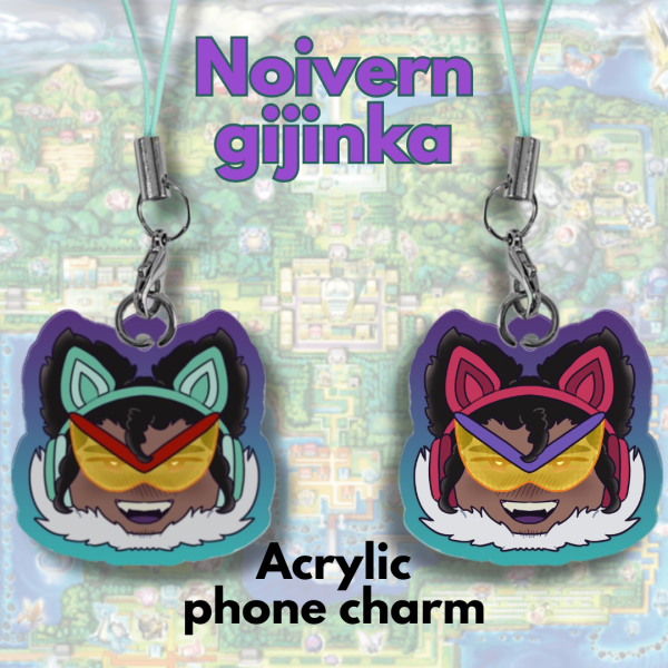 Noivern gijinka phone charm