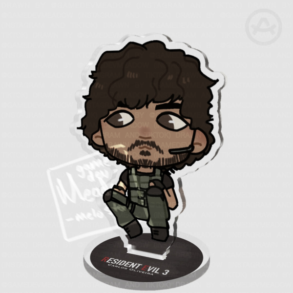 Carlos Oliveira Resident Evil 3 Remake - Chibi Acrylic Standee