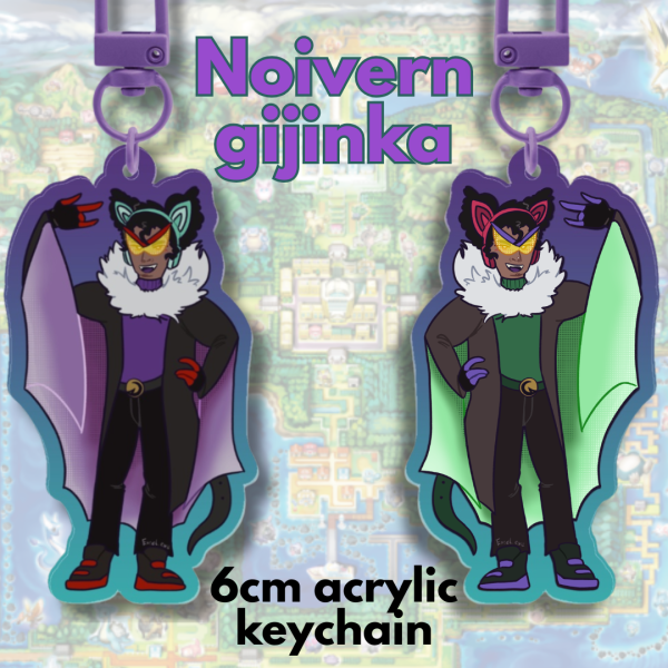 Noivern gijinka keychain