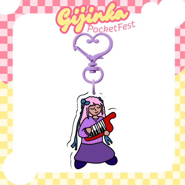 Espeon Gijinka Clear Acrylic Keychains