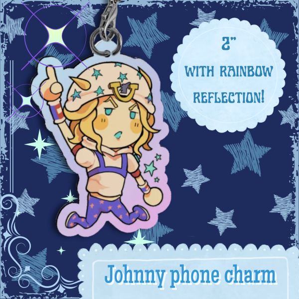 Johnny Joestar Phone Charm